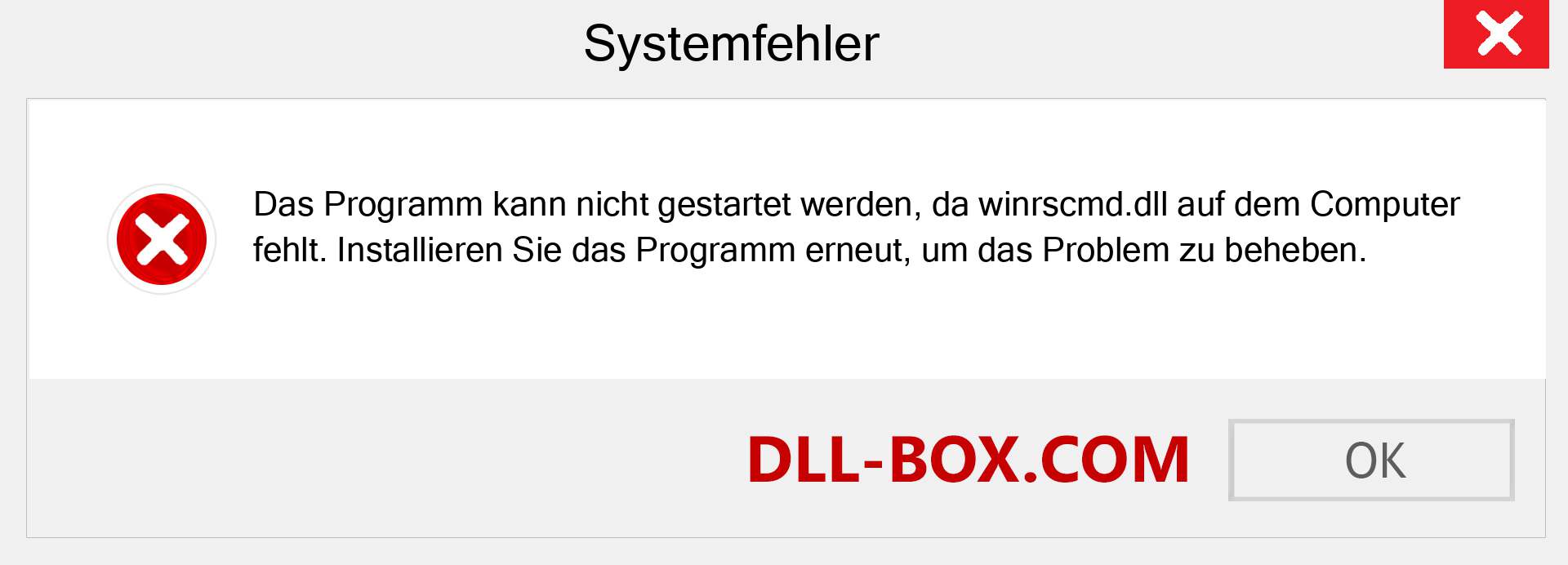 winrscmd.dll-Datei fehlt?. Download für Windows 7, 8, 10 - Fix winrscmd dll Missing Error unter Windows, Fotos, Bildern