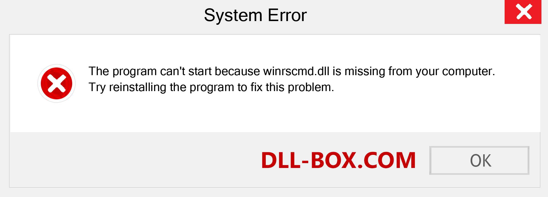  winrscmd.dll file is missing?. Download for Windows 7, 8, 10 - Fix  winrscmd dll Missing Error on Windows, photos, images